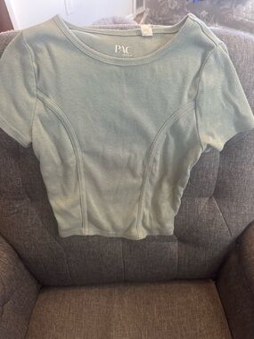 Women's PacSun Fitted Top in Sage Green